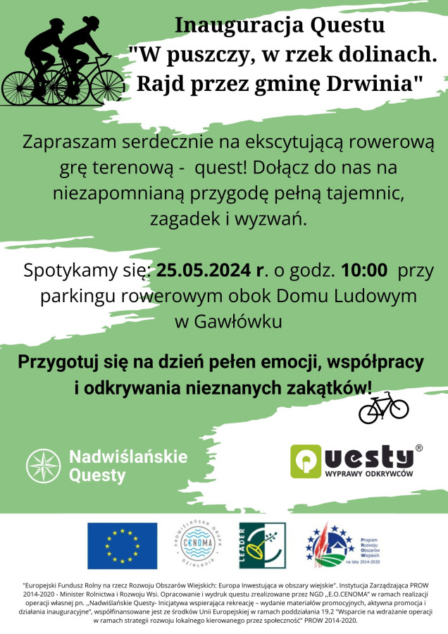 `W puszczy, w rzek dolinach. Rajd przez Gminę Drwinia`