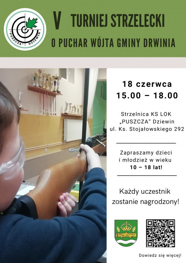 V Turniej Strzelecki o Puchar Wójta Gminy Drwinia