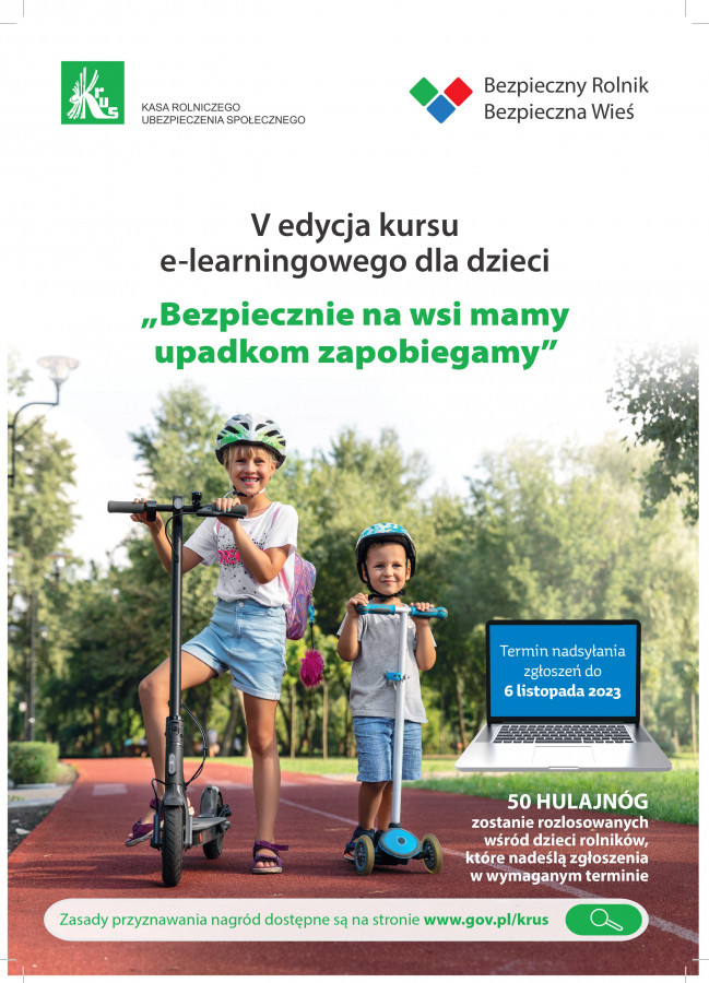 Informacja o kursie e-learnigowym dla dzieci rolników